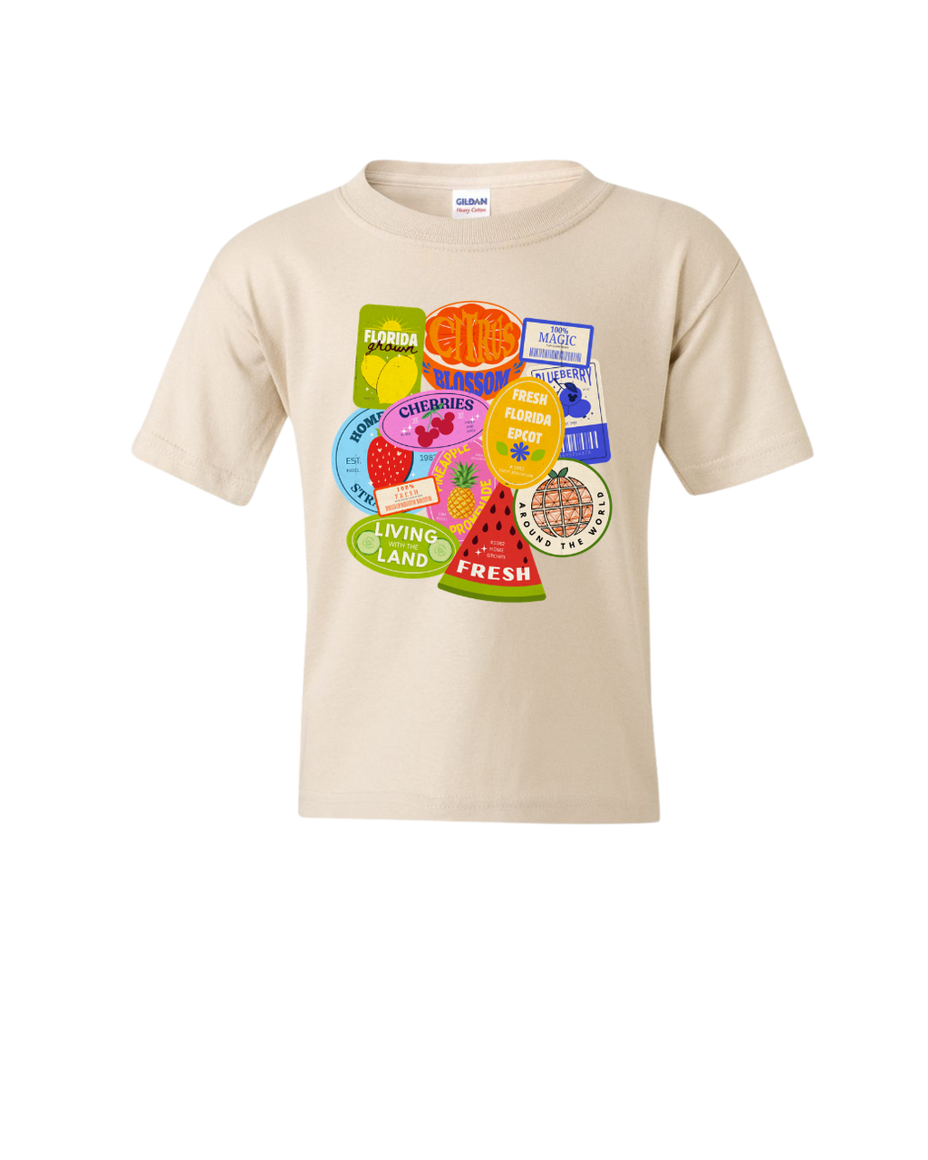 Fresh Florida Stickers Youth Tee