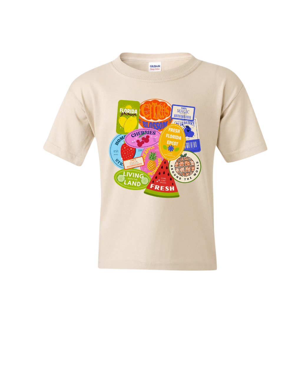 Fresh Florida Stickers Youth Tee