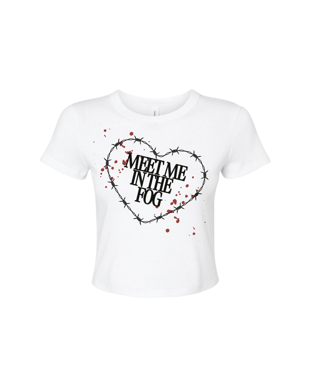 Meet Me In The Fog Blood Splatter Baby Tee