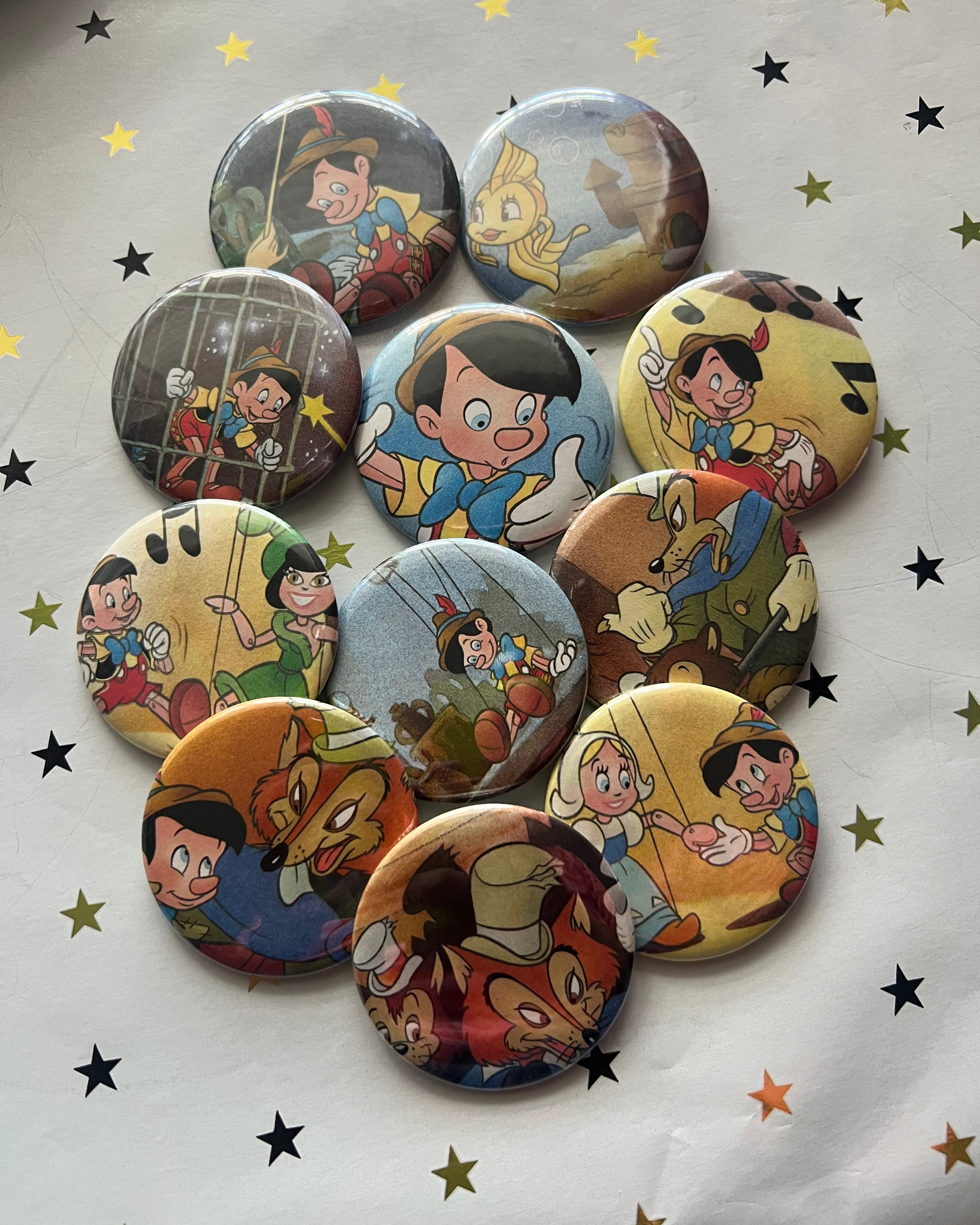 Vintage Cartoon Mystery Button