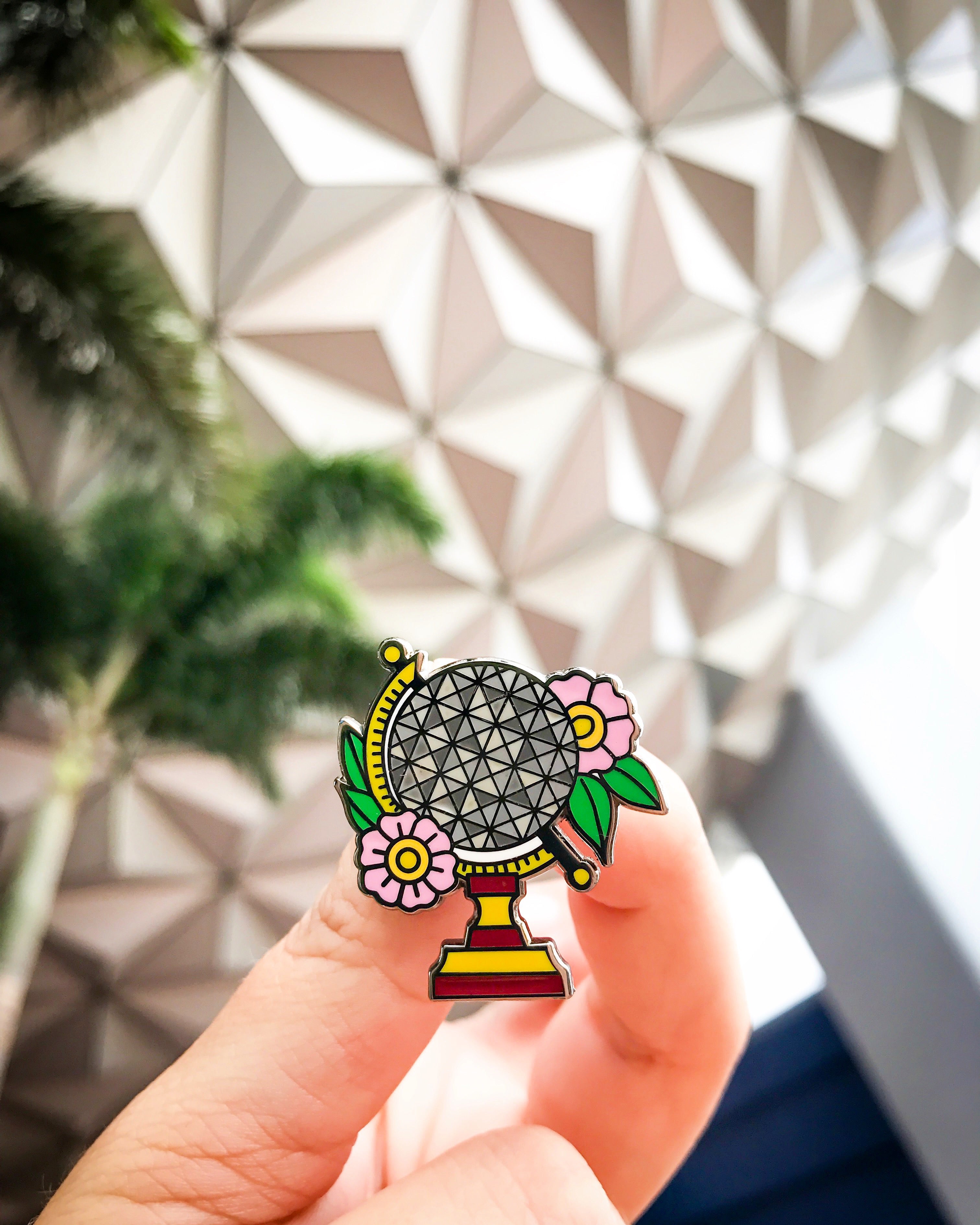Spaceship Earth Globe Epcot Enamel Pin