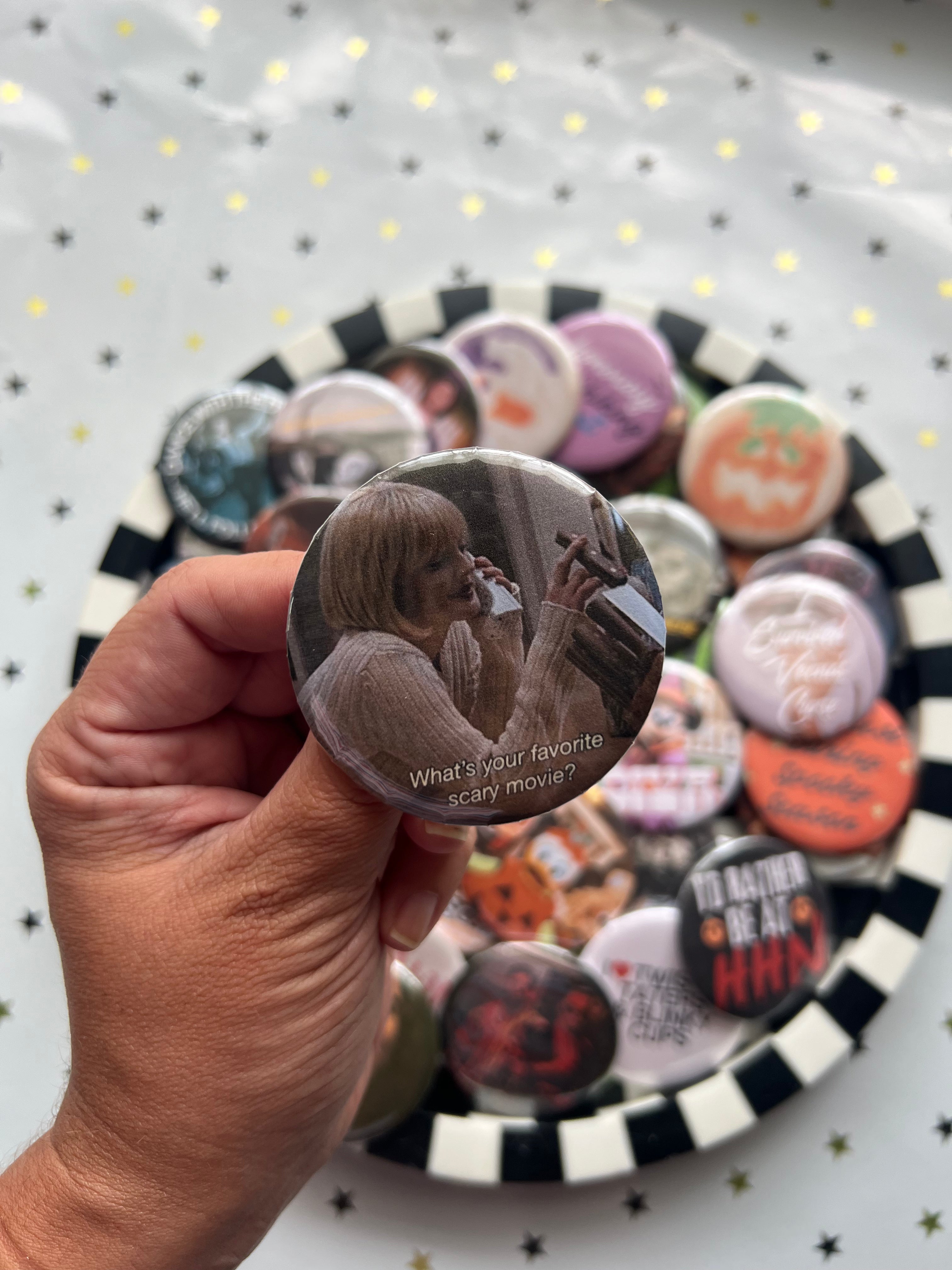 Favorite Scary Movie Button