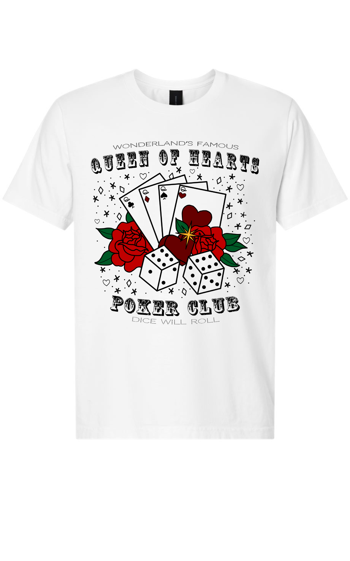 Queen Of Hearts Poker Tee