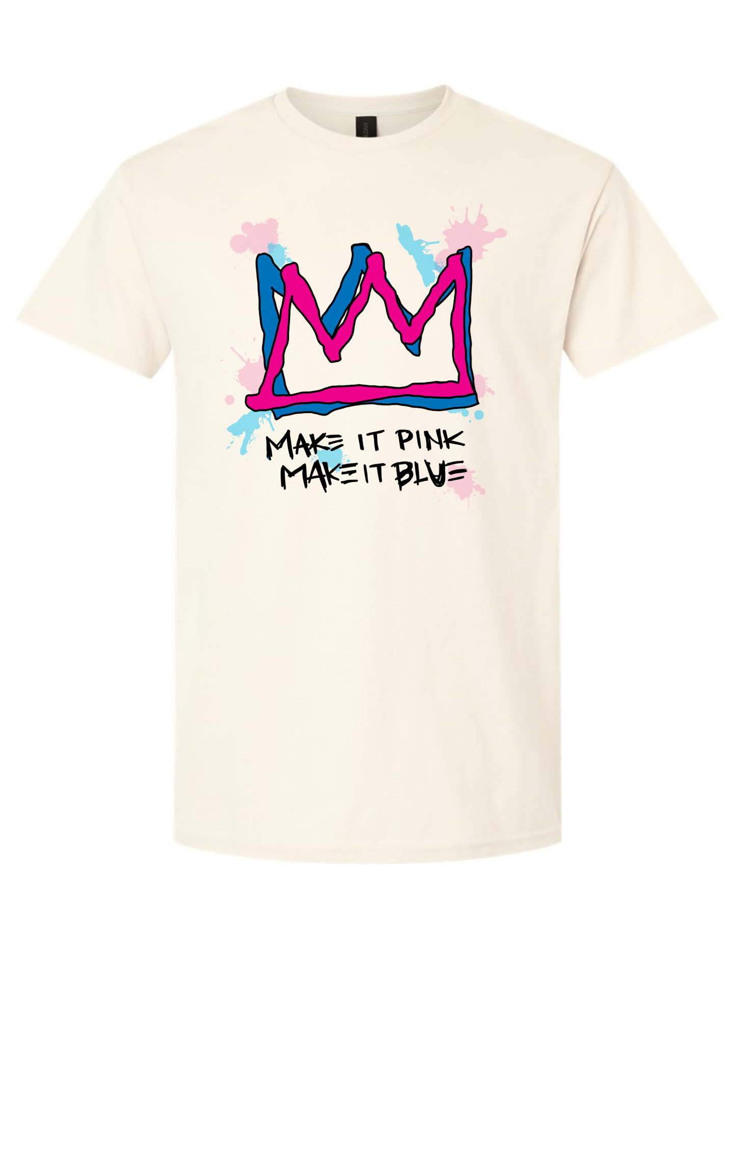 Make It Pink Make it Blue Tee