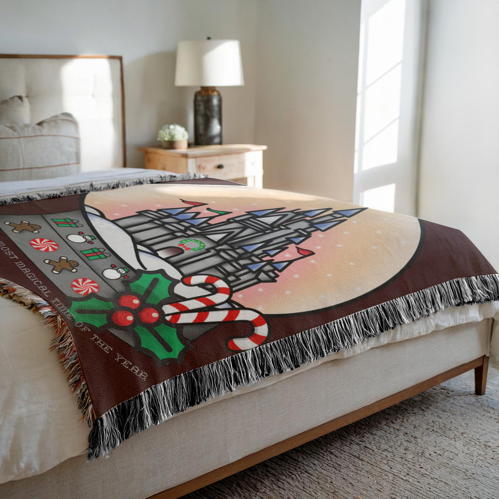 Most Magical Snowglobe Woven Blanket