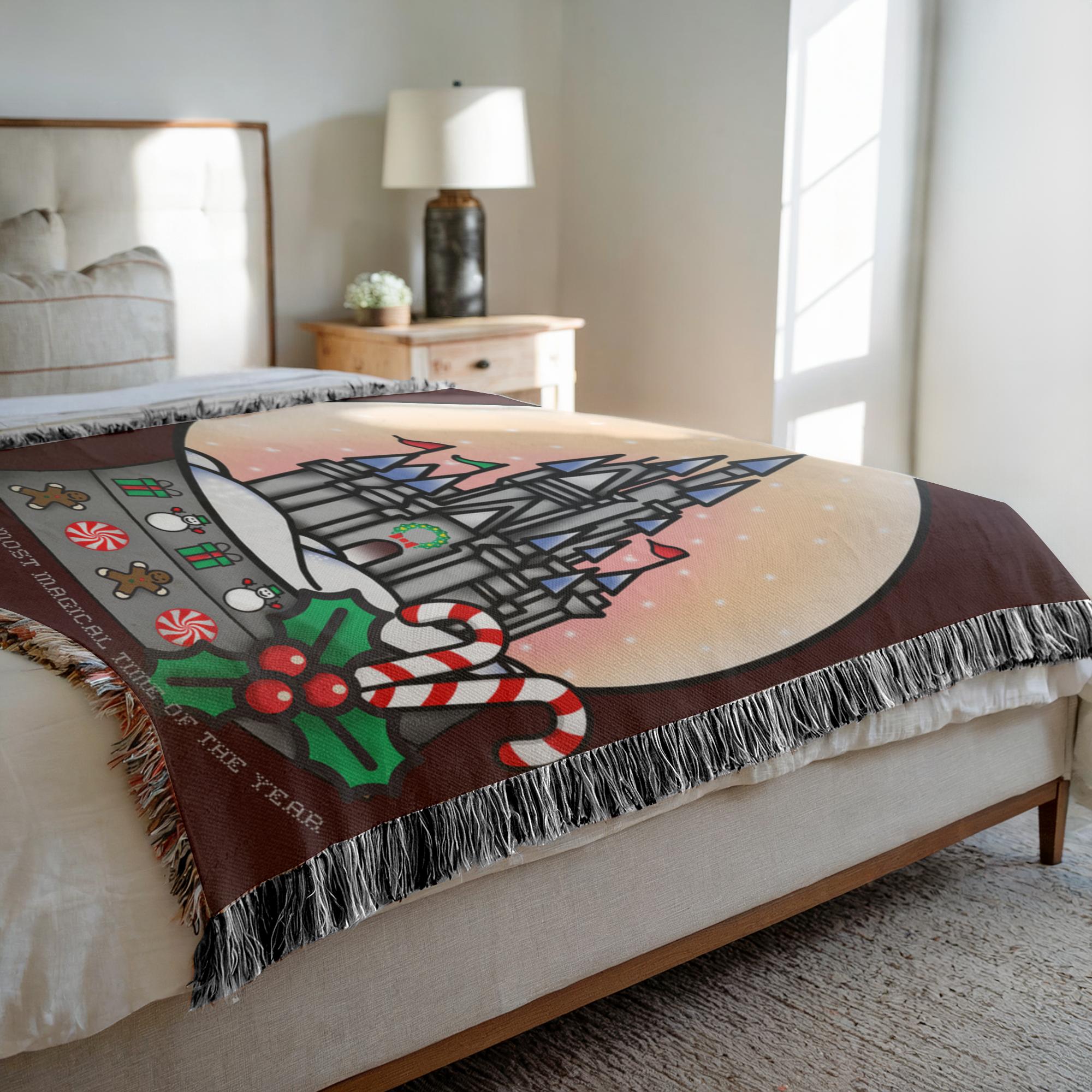 Most Magical Snowglobe Woven Blanket
