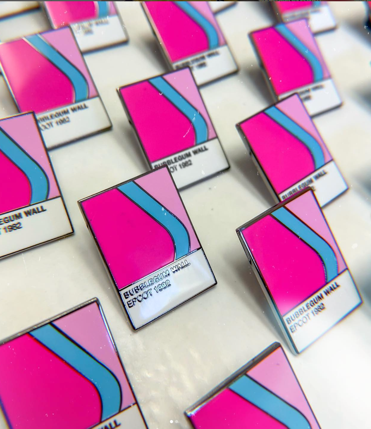 Bubblegum Wall EPCOT Magictone Enamel Pin