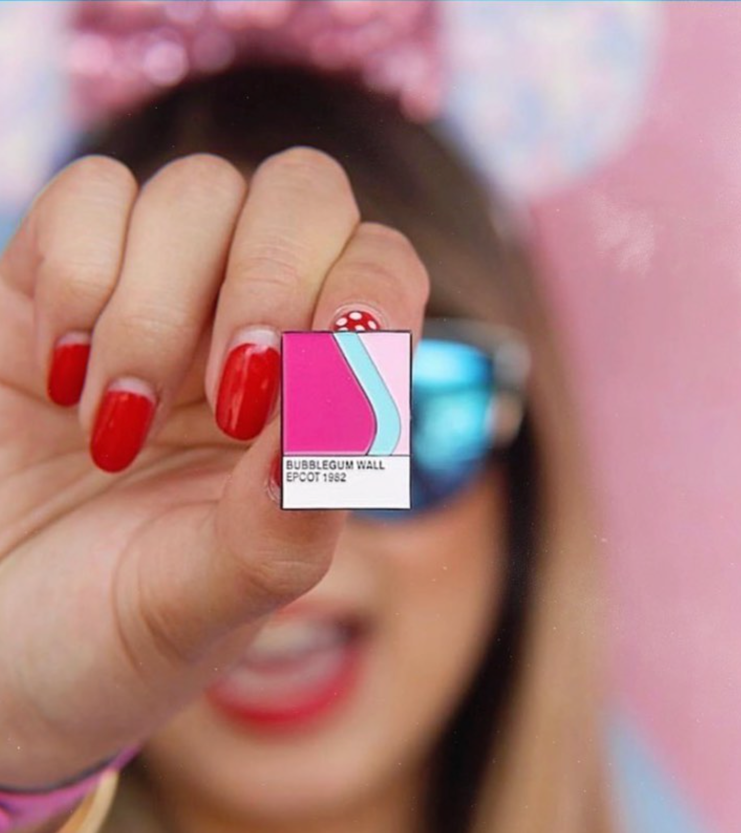 Bubblegum Wall EPCOT Magictone Enamel Pin