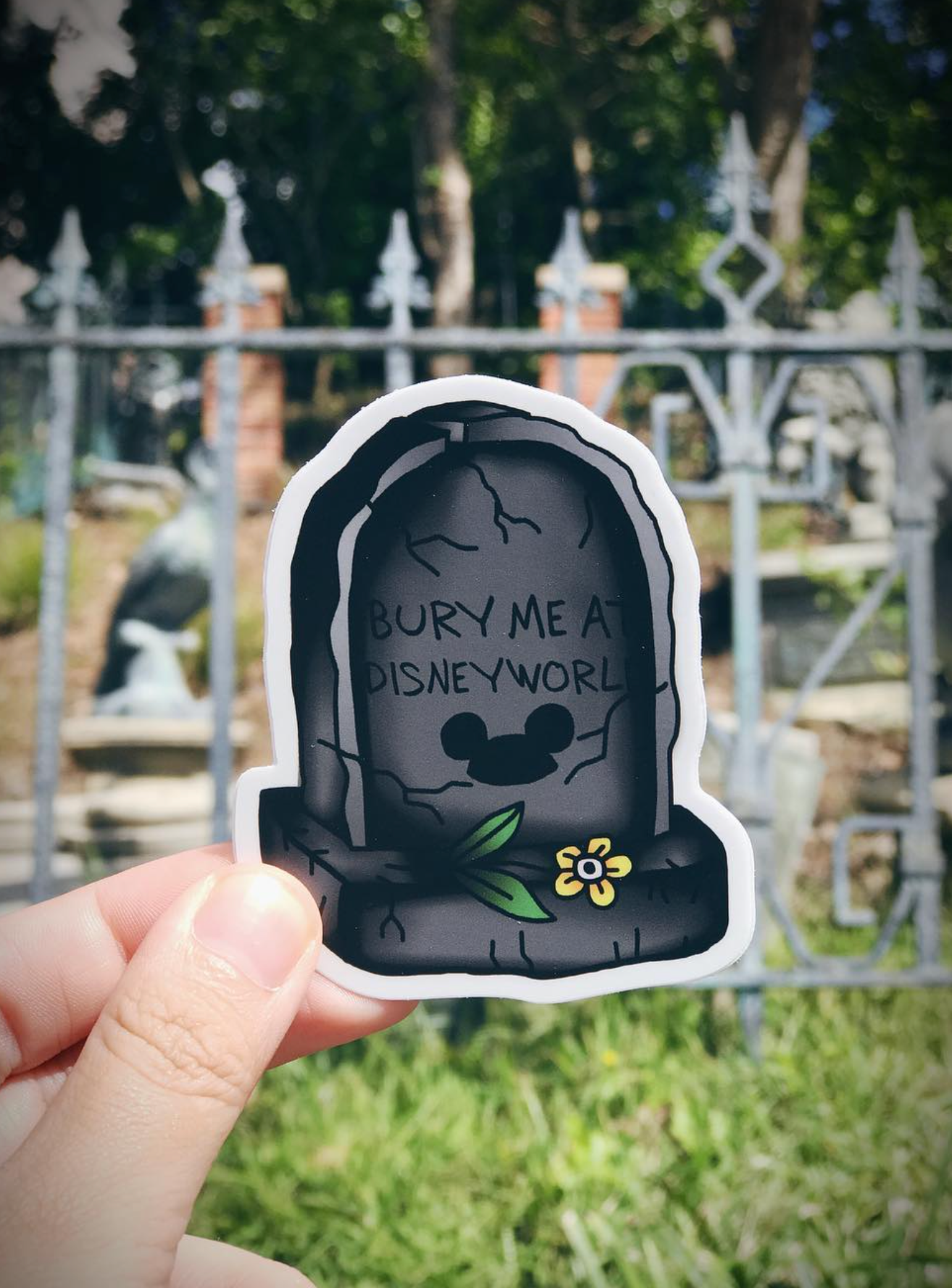 Bury Me Tombstone Sticker