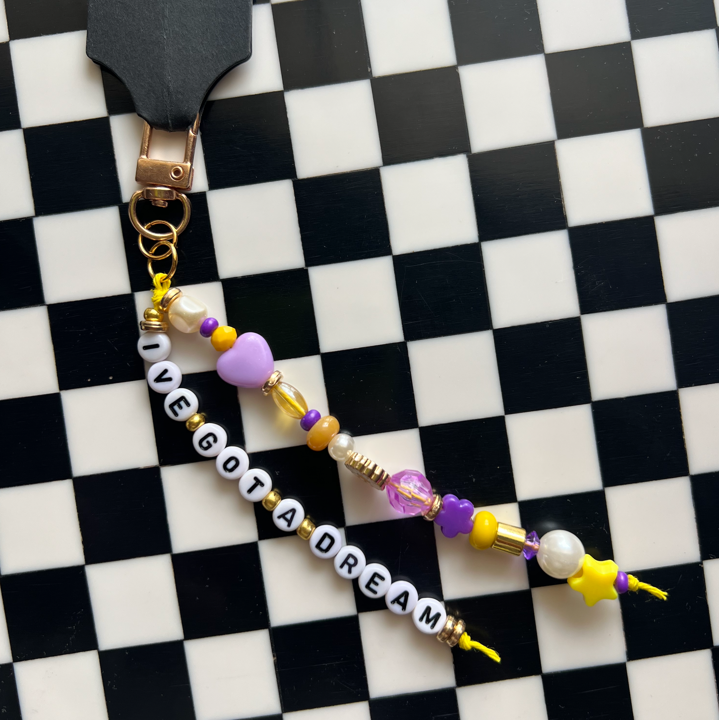 I've Got a Dream - Beaded Bag Charm
