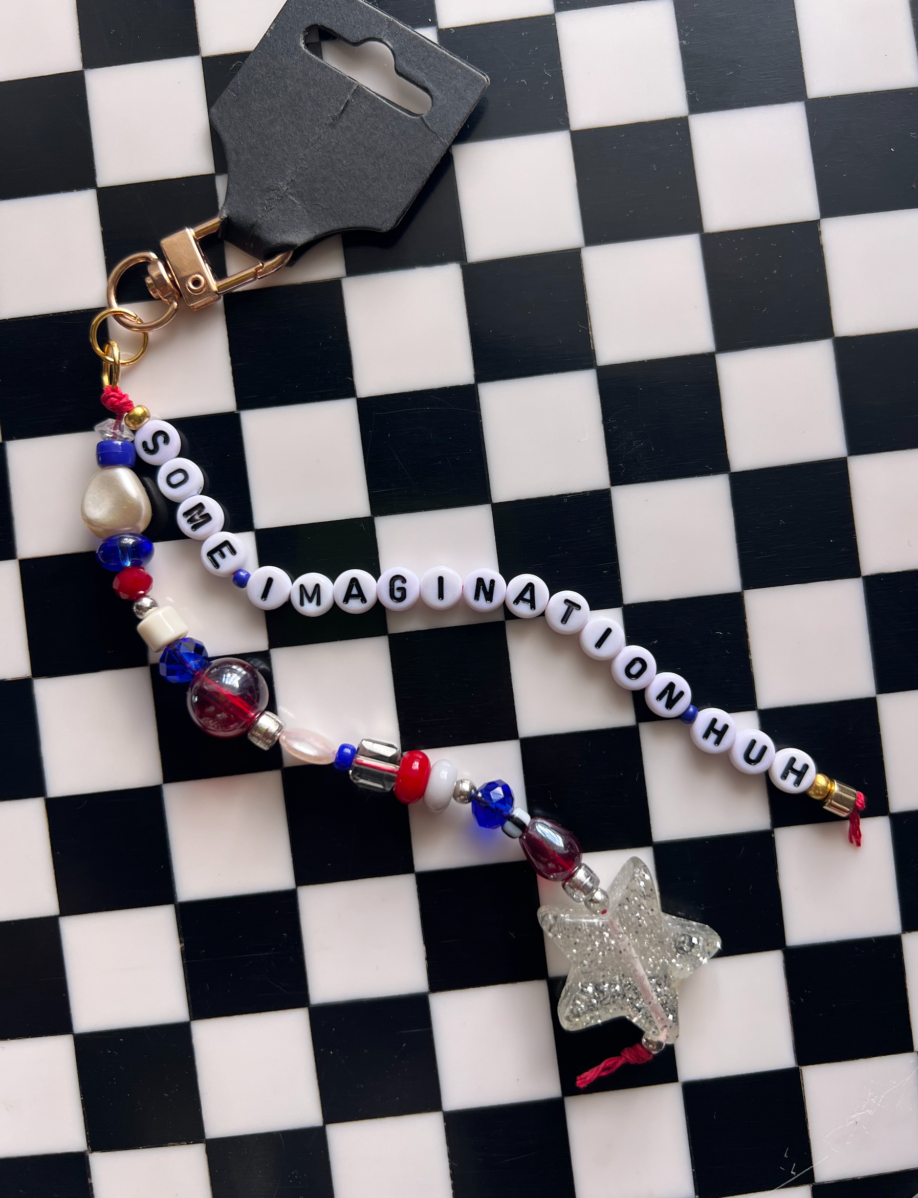 Some Imagination - Beaded Bag Charm