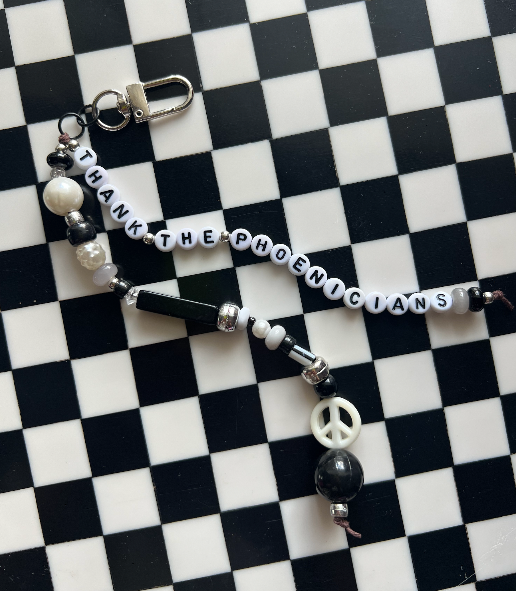 Thank The Phoenicians - Beaded Bag Charm