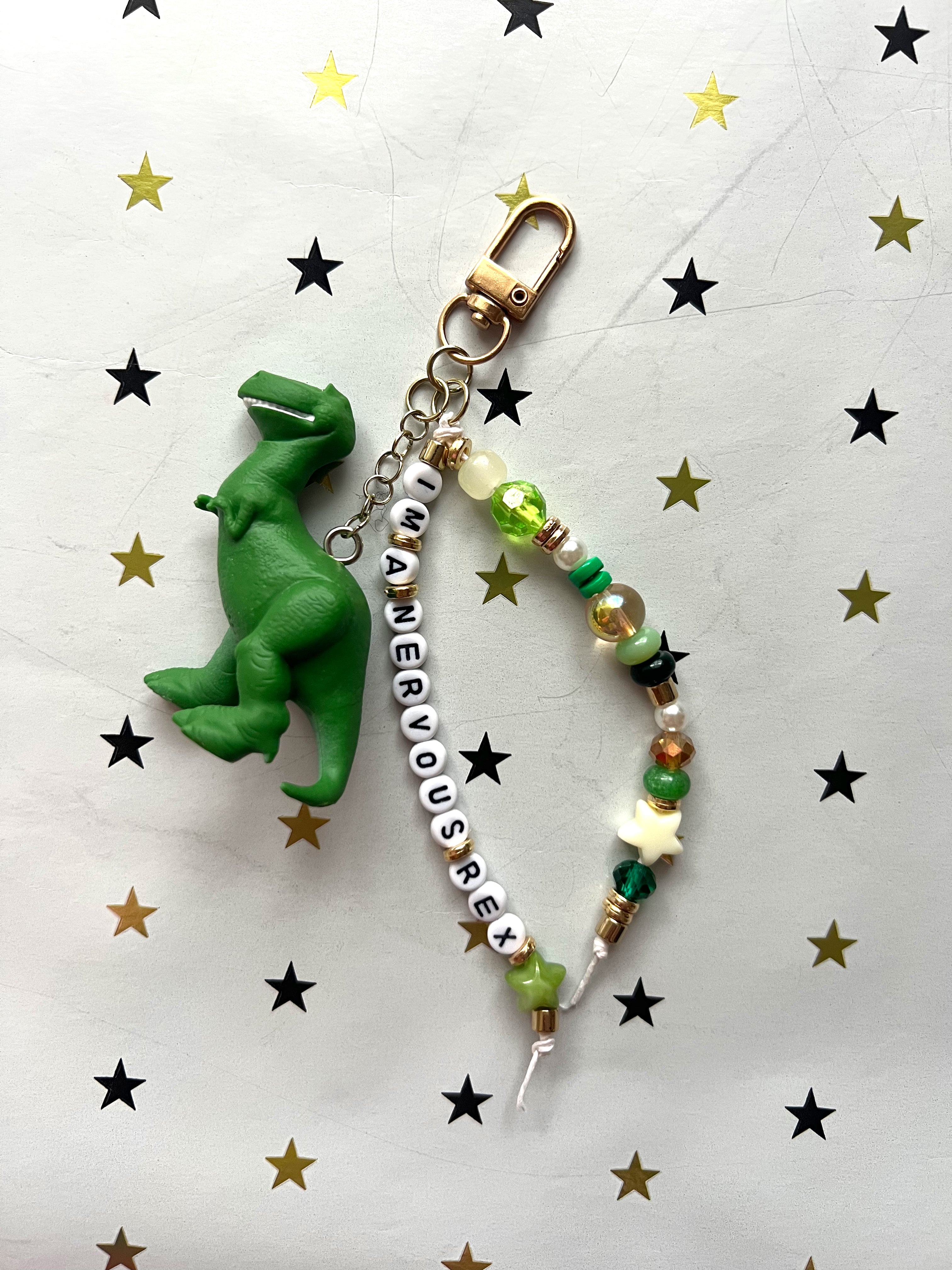 Rex Beaded Bag Charm