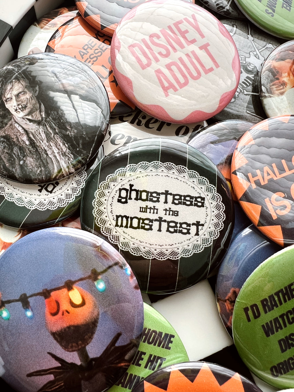 Ghostess With The Mostest Button