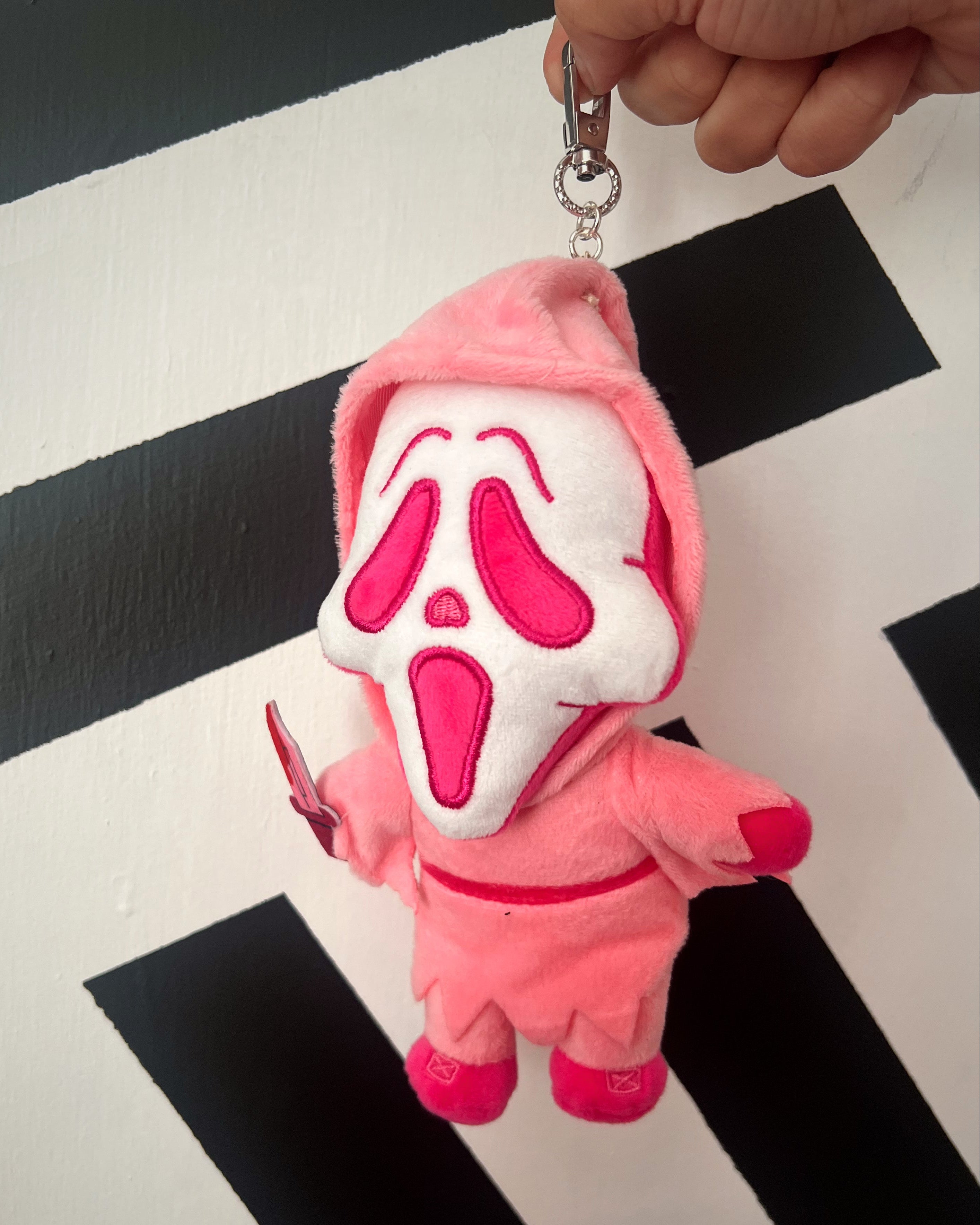 Ghostface Plush Bag Charm (Pink)