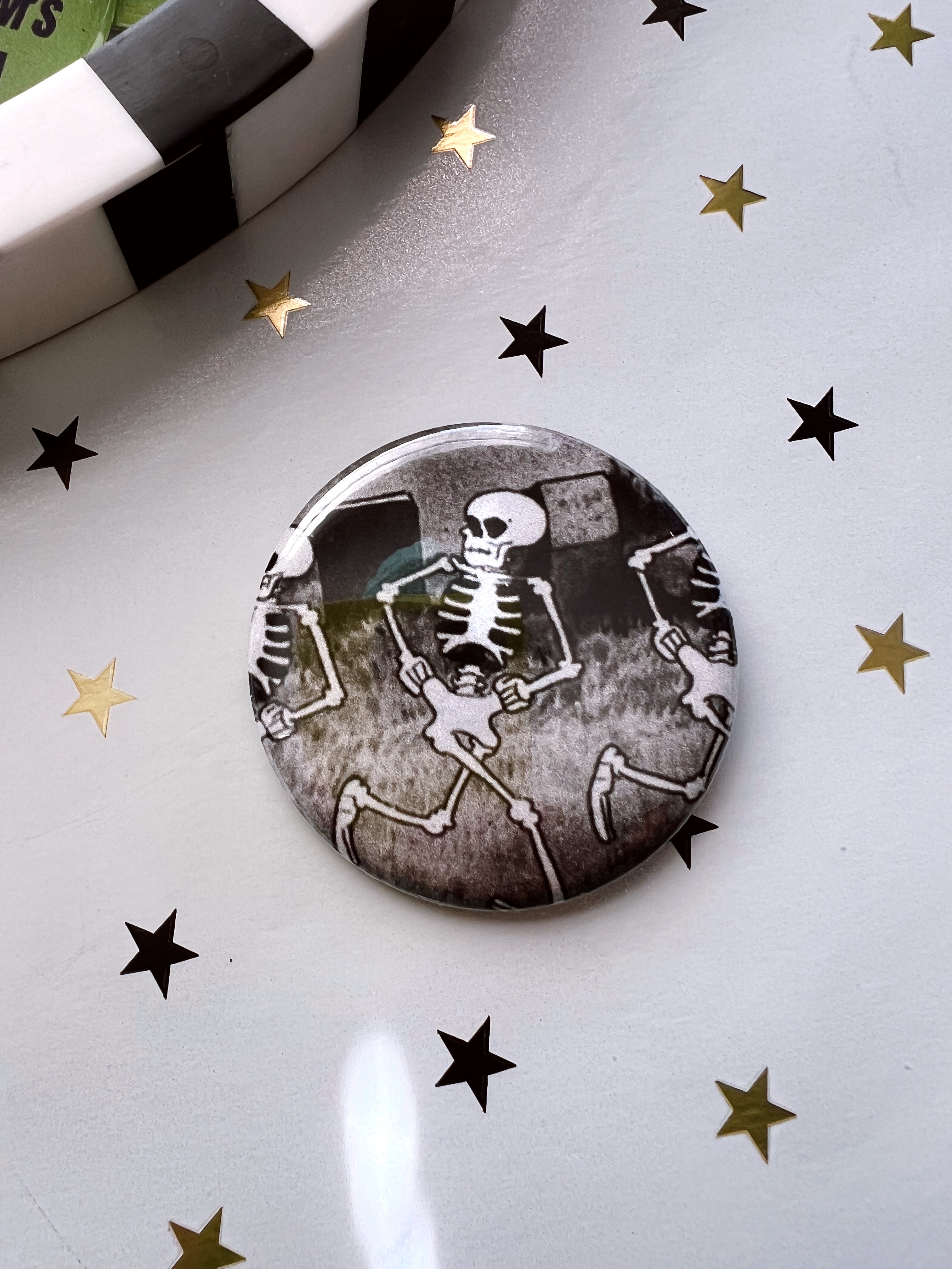 Silly Skeletons Button