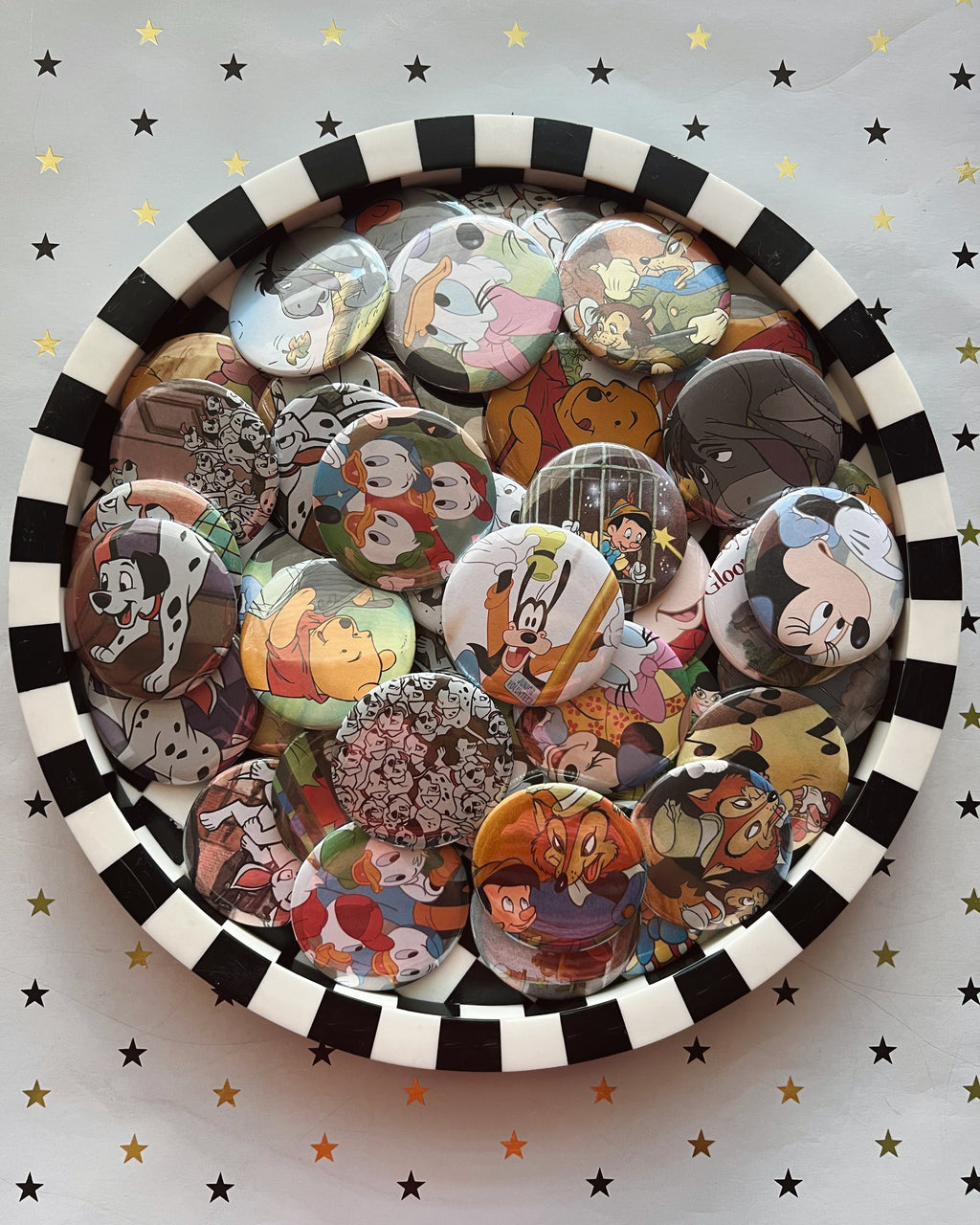 Vintage Cartoon Mystery Button