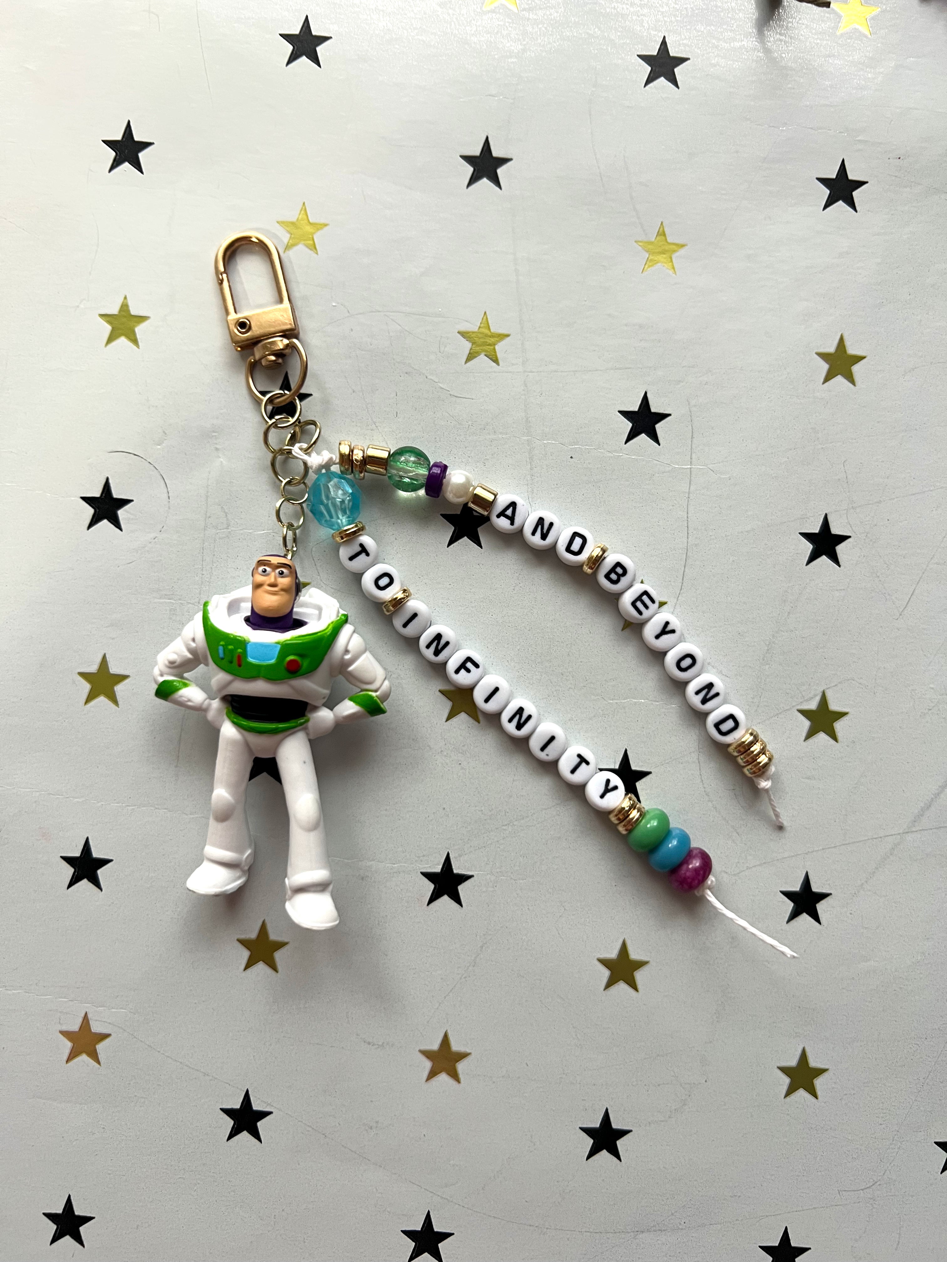 Buzz Beaded Bag Charm