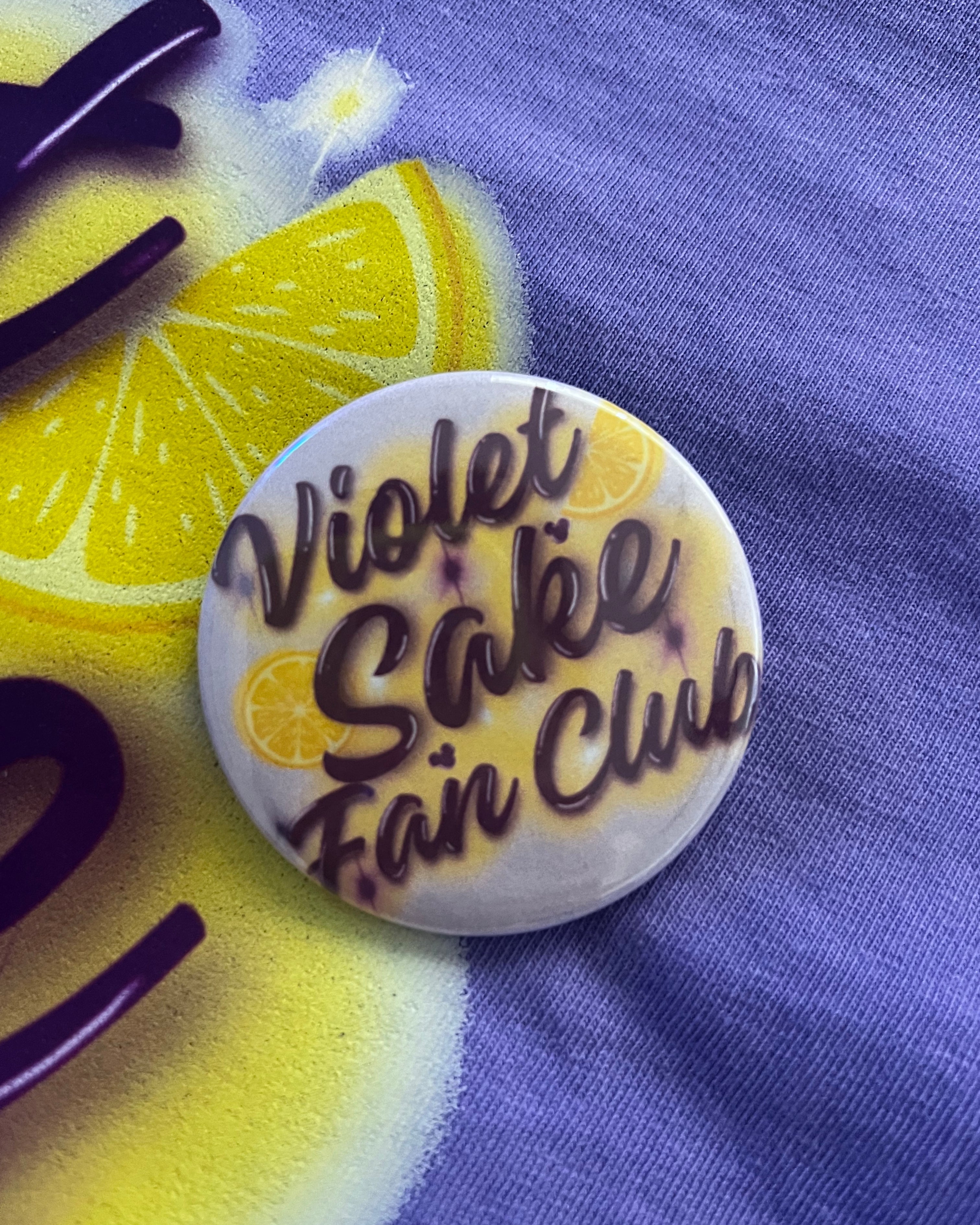Violet Sake Fan Club Button