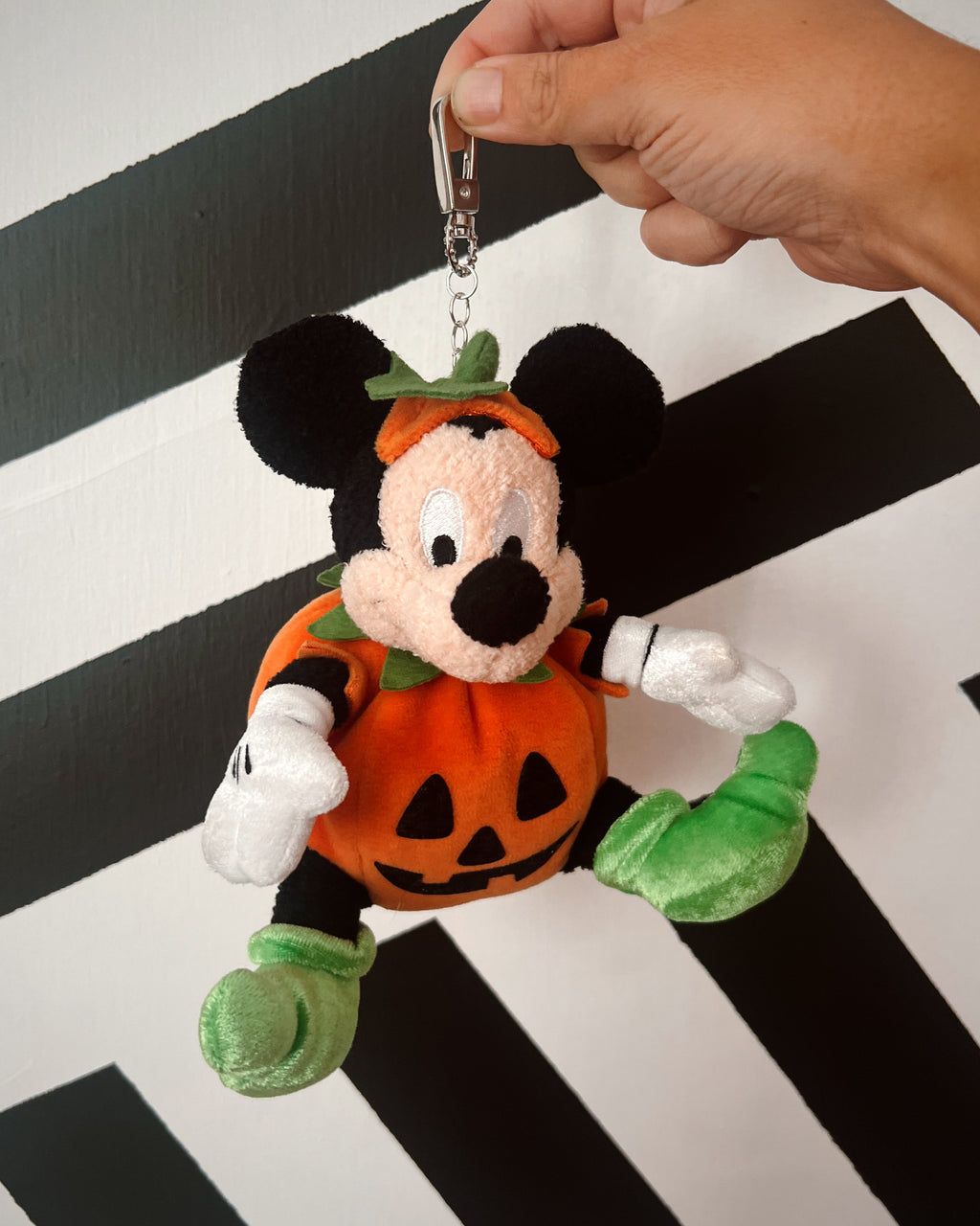 Mickey Pumpkin Vintage Plush Bag Charm