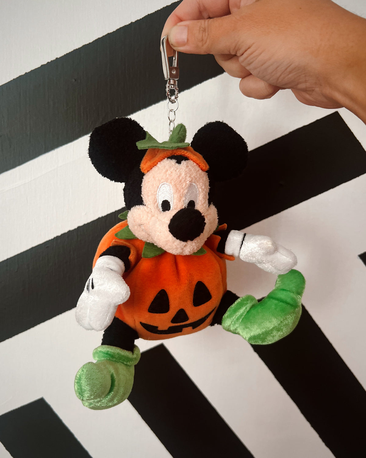 Mickey Pumpkin Vintage Plush Bag Charm