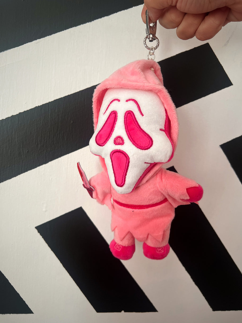 Ghostface Plush Bag Charm (Pink)
