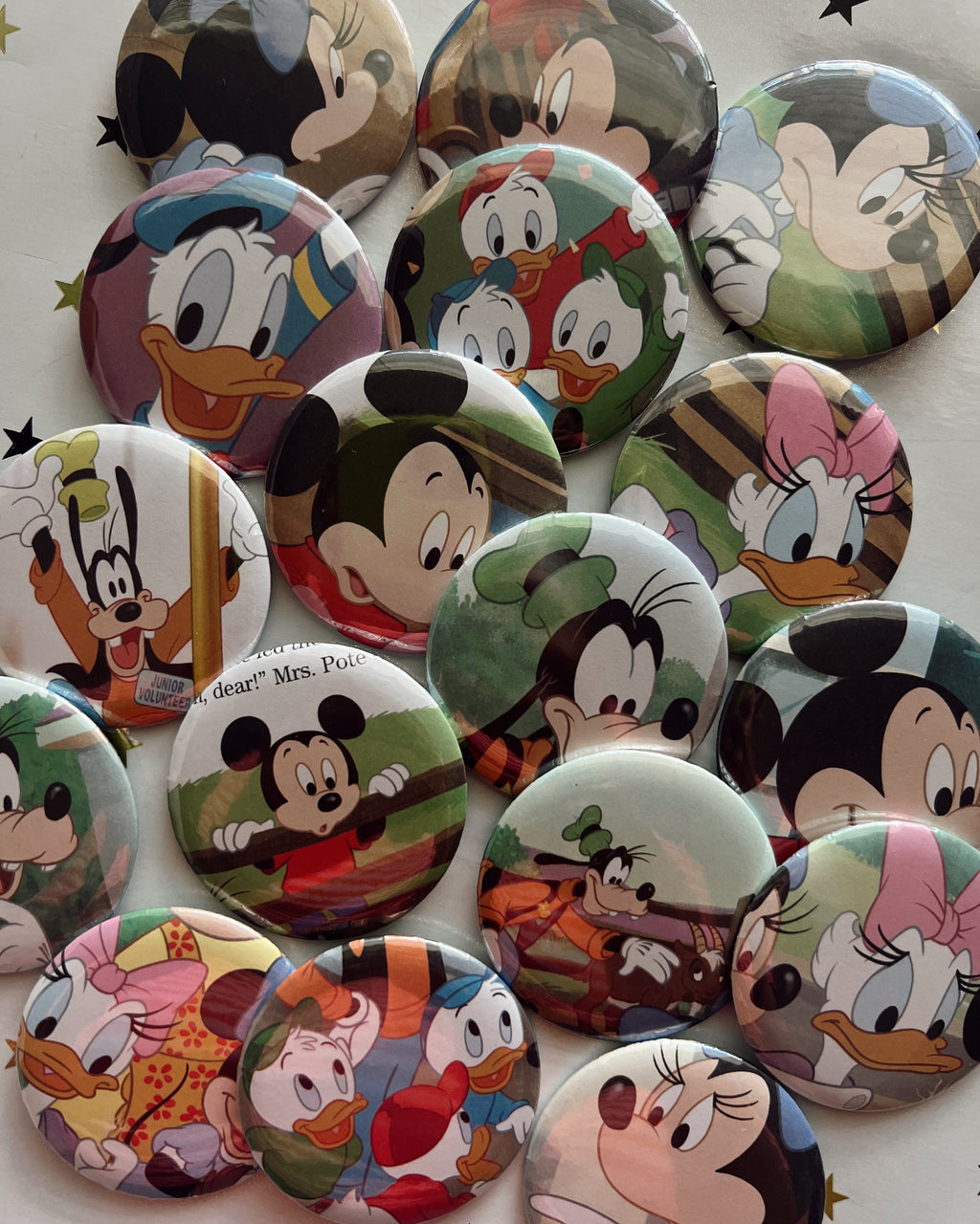 Vintage Cartoon Mystery Button