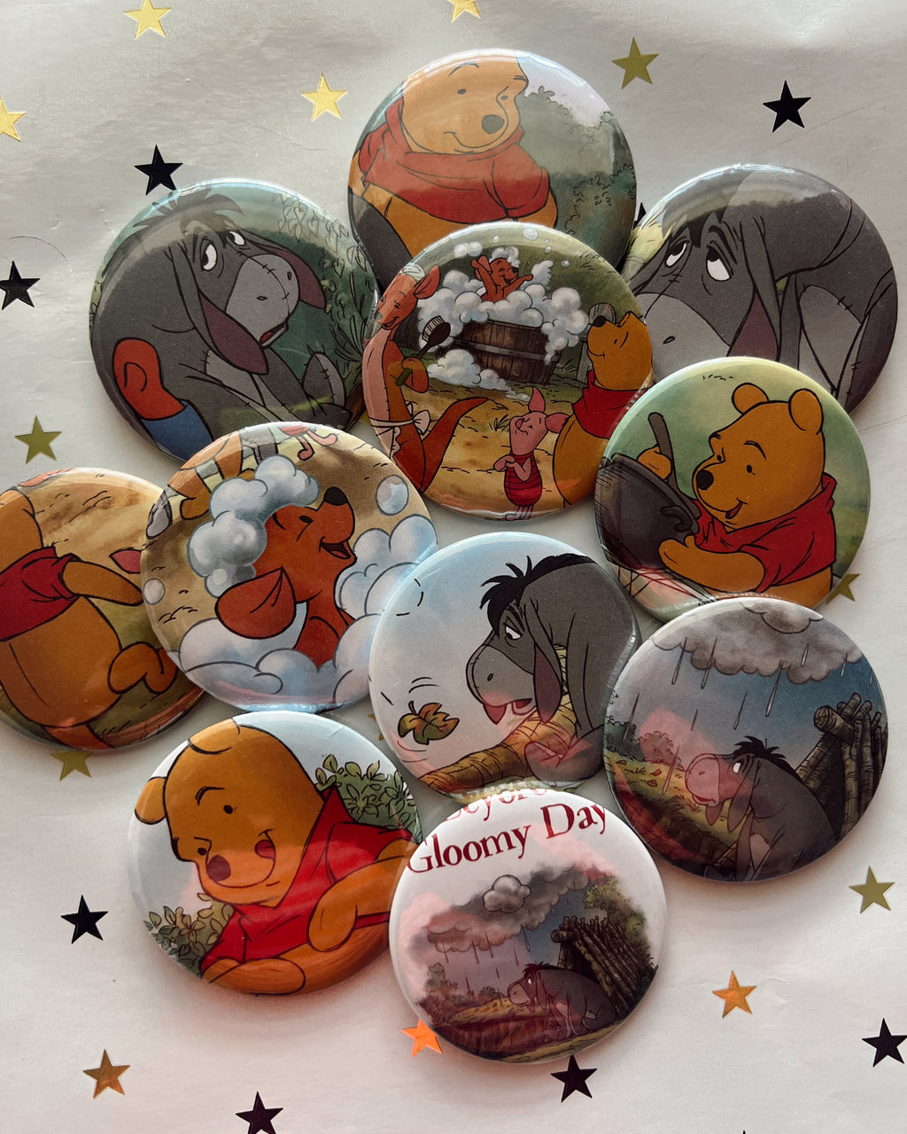 Vintage Cartoon Mystery Button