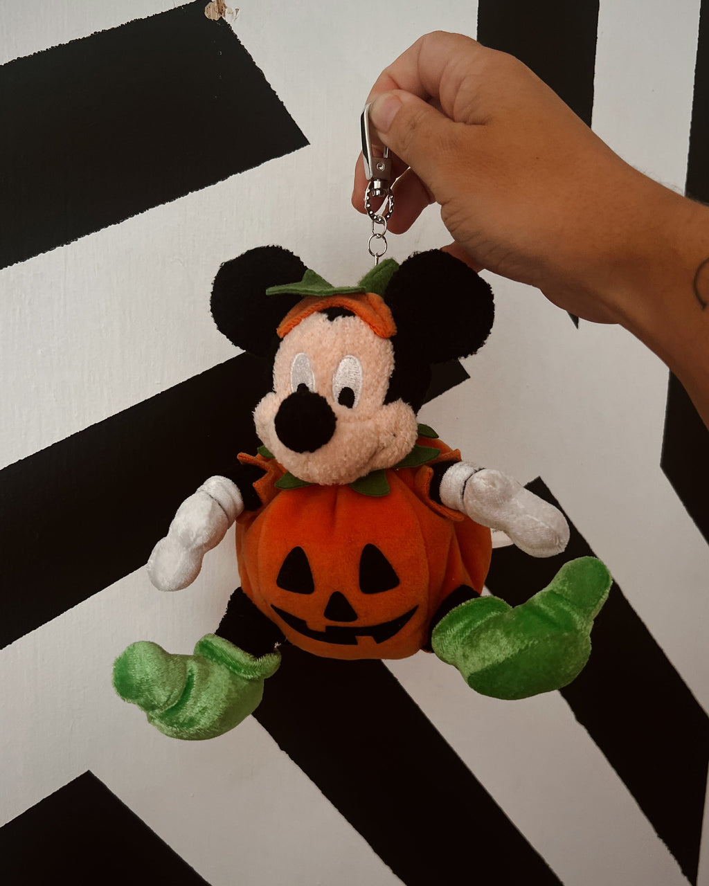 Mickey Pumpkin Vintage Plush Bag Charm