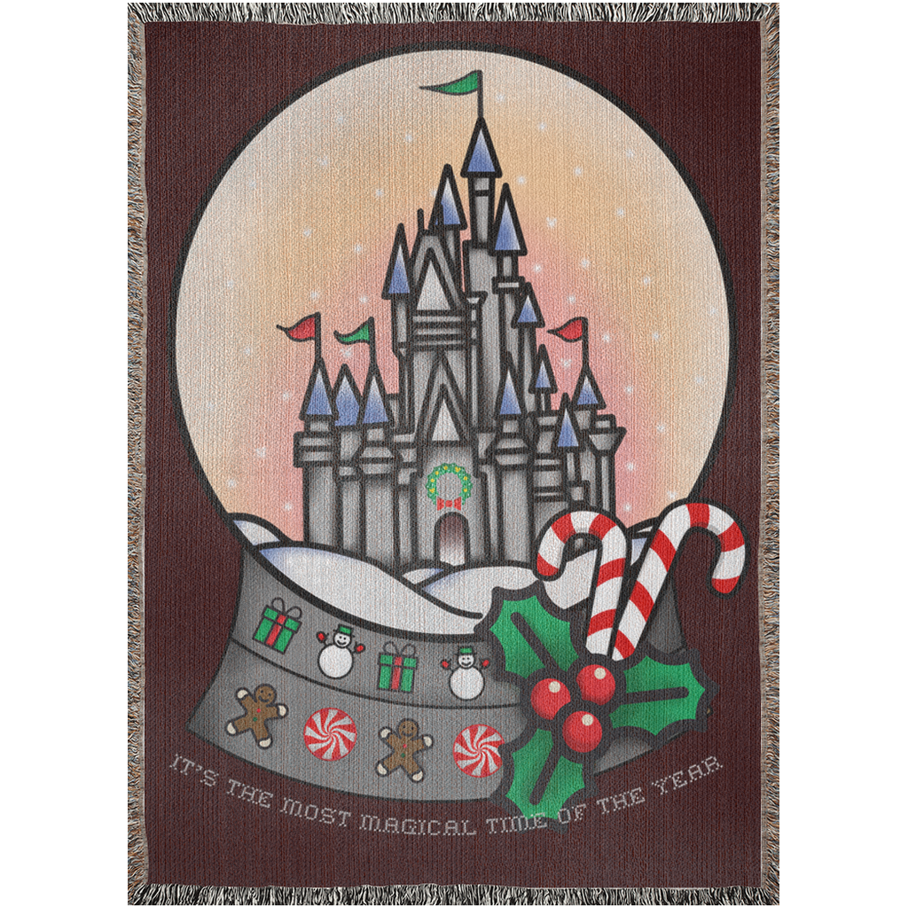 Most Magical Snowglobe Woven Blanket