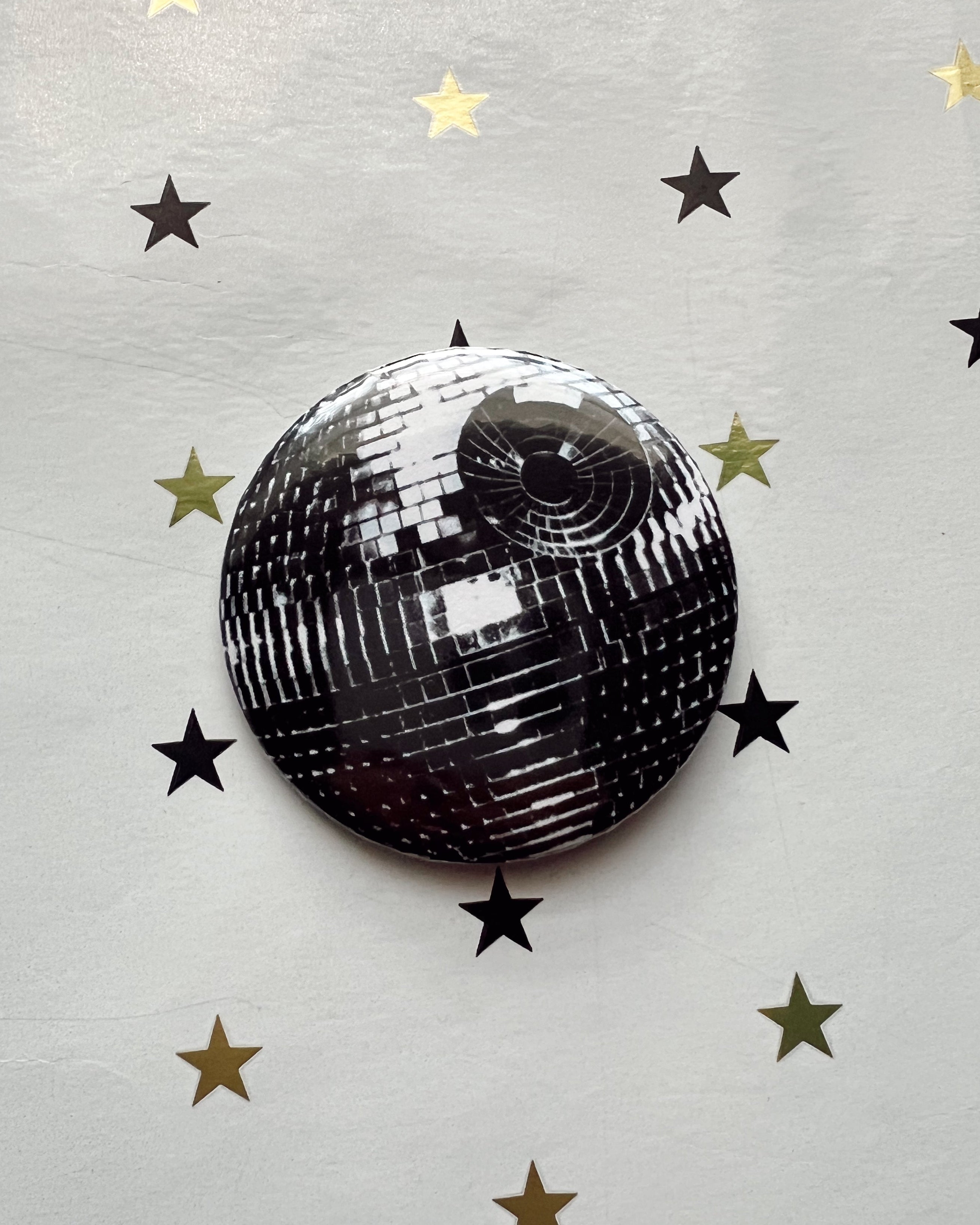 Disco DeathStar Button
