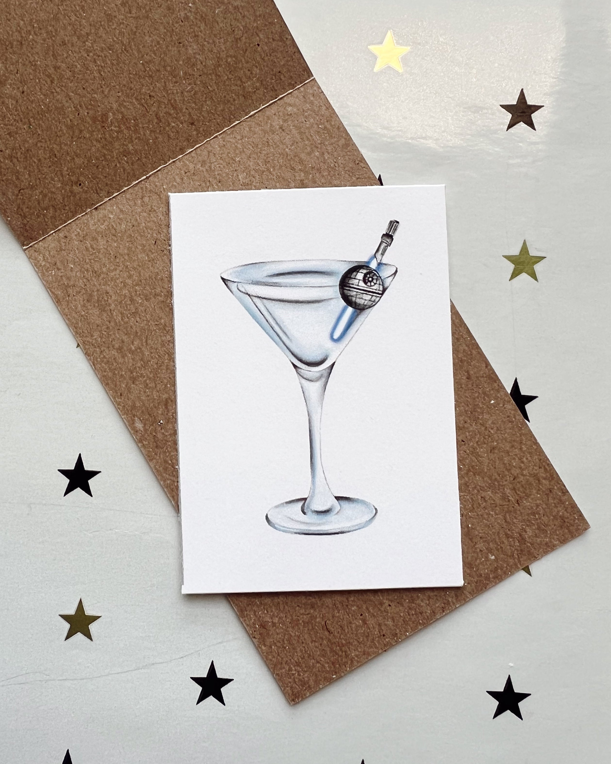 Deathstar Martini Mini Print