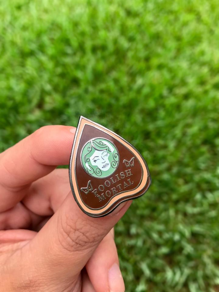 Foolish Mortal Planchette Enamel Pin