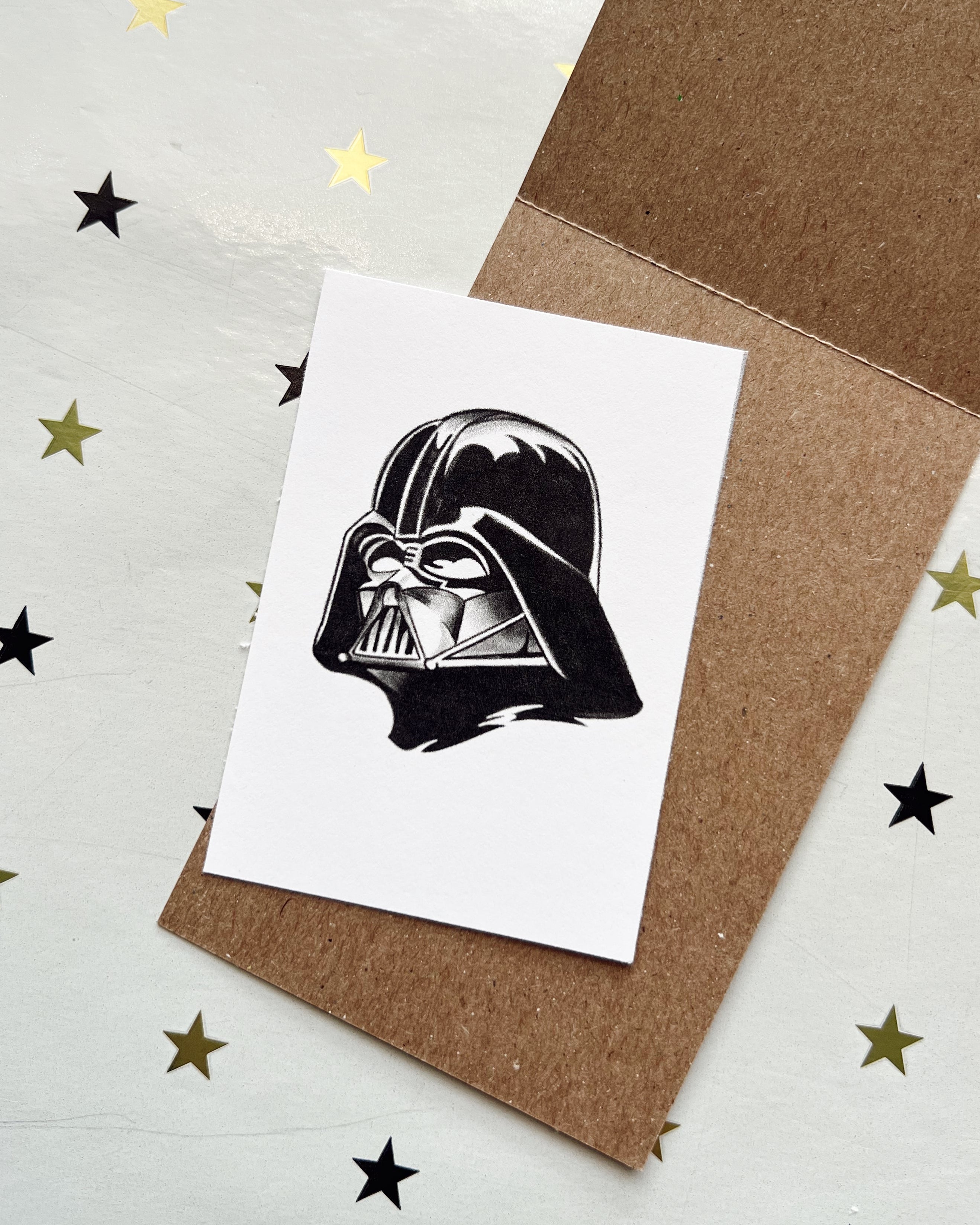 Vader Mask Mini Print