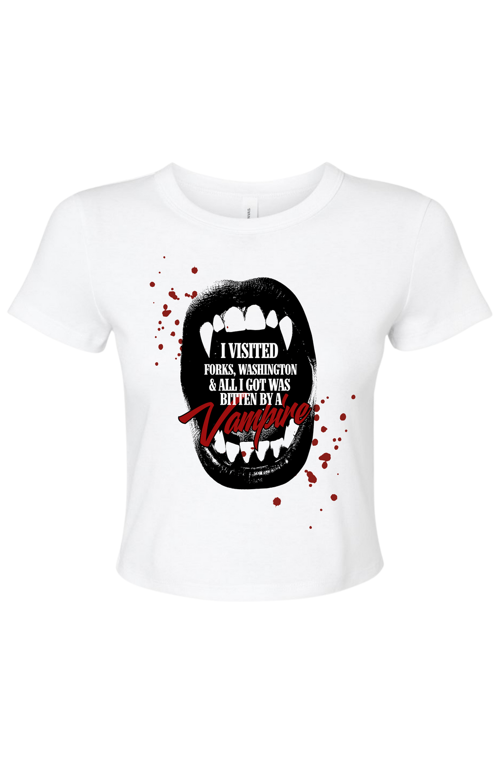 Bitten By A Vampire Baby Tee