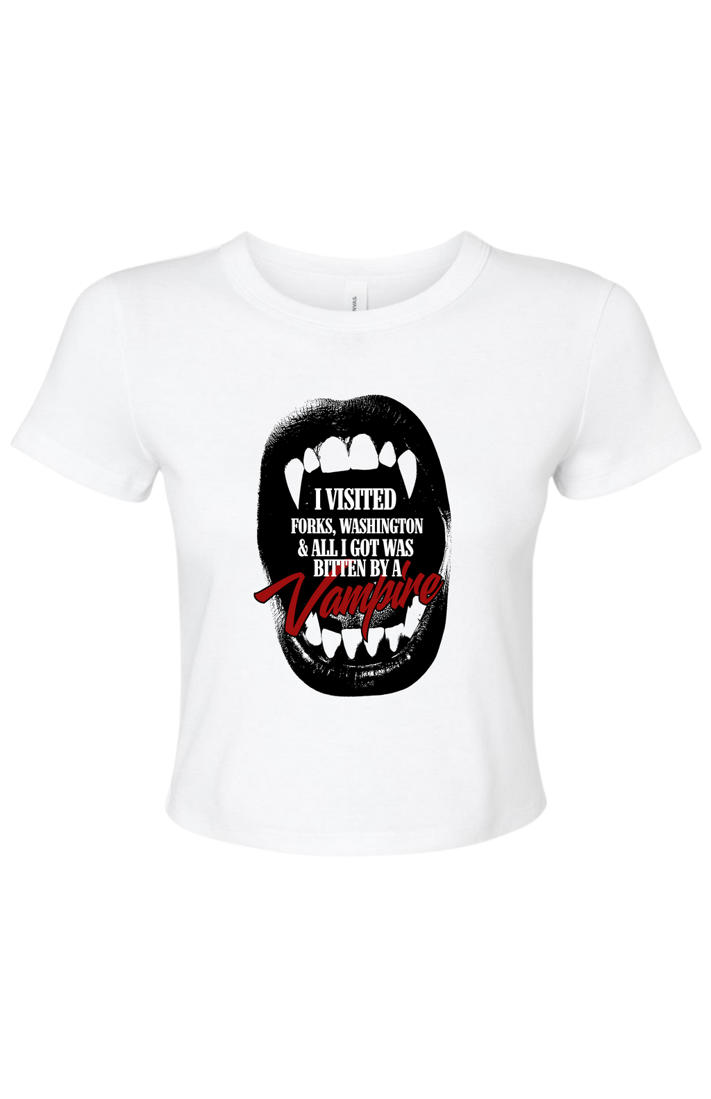Bitten By A Vampire Baby Tee